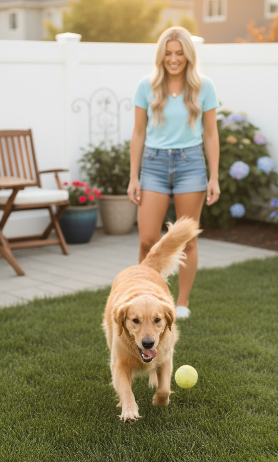 Satisfied dog after using Pawbiotix